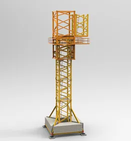 Tower crane - bottom section - weldments