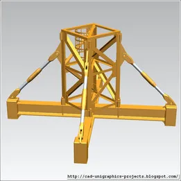 TOWER CRANE -Crane body segment ground base-