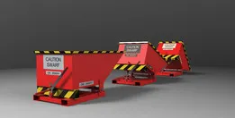FLIPPABLE SWARF / TURNINGS SKIP FOR FORKLIFT TRUCK