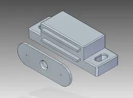 Furniture magnet 46x15x13.5 mm