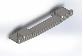 The counterweight on the bumper