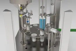Rotary Liquid Filling Machine For Cups