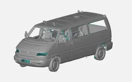 Volkswagen VW T4 long wheelbase 3D Scan
