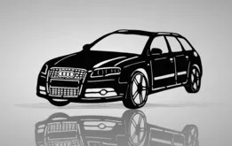 Audi A4 B7 Keychain (Laser-cut)