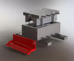 mold for the polymer-sand tiles