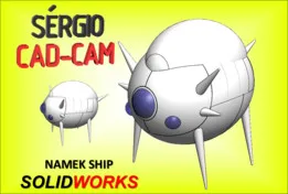 Nave Espacial Namek DBZ - Sérgio CAD CAM