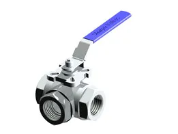 1 1/2 INCH 3 WAY BALL VALVE with handle
