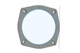 Spacer rings for installing speakers 16-16.5 cm, installation diameter 145 mm. For Outlander CU (1)