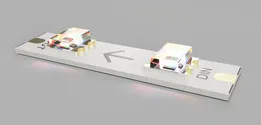 WS2812B-2020 3mm 160 LED/Meter Strip Segment