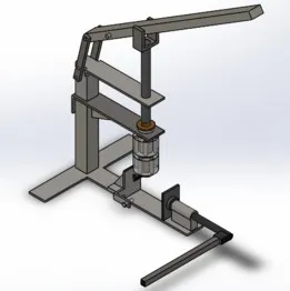 Hand operated mini injection molding machine