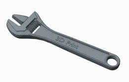 Adjustable Wrench or Spanner for 3D Printing