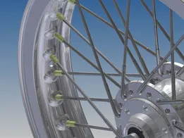 Honda CR750 (CB750R) Front wheel