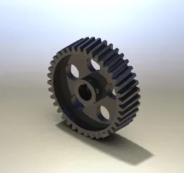 Helical gear wheel
