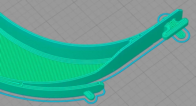 RC3 Compatible Face Shield for 0.8mm Nozzle - Closed Top — Image 2 of 18