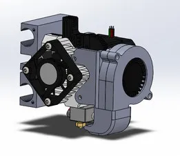 Titan Aero mount + Bltouch for Prusa I2 I3 P3steel