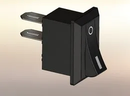 10x15mm SPST 2pin on_off G130 Boat Rocker Switch 3A-250V