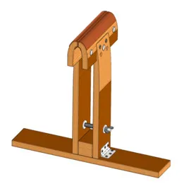 Шорник. Тиски для шитья кожаных изделий. The saddler. A vise for sewing leather goods.