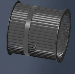 Residential Range Hood Optimized Centrifugal Impeller 160OD – Enhanced Blade Geometry for Kitchen Exhaust Systems