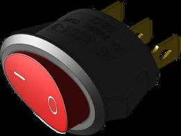 KCD1-105 Rocker Switch with Light (3-Pin)