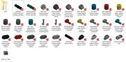 LEGO Set #5272 Cylinder Motor +Extras