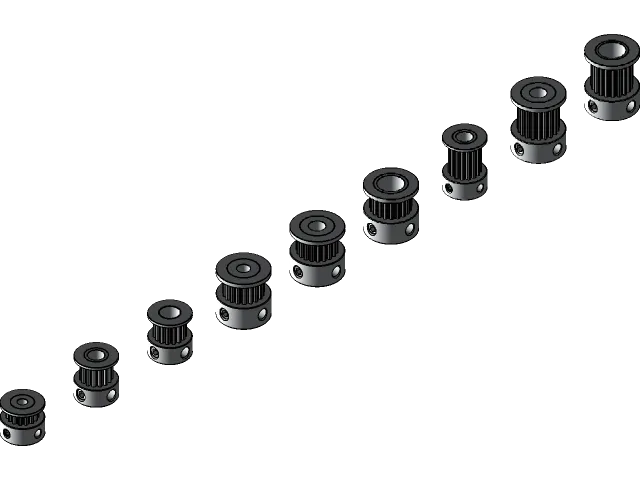 GT2 Timing Pulley, Configurable - 16T, 20T, B3-B8, W3, W6, W10 — Фото 3 из 7