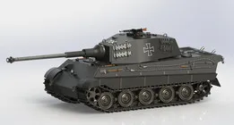 King Tiger tank model . Solidworks.
