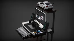 Simple Desktop Computer Table by Kalvs