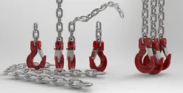 INDUSTRIAL LIFTING HOOK AND CHAINS