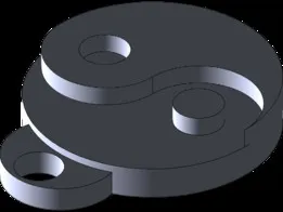 Yin Yang Keychain