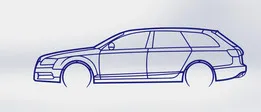 Audi A6-C6 Avant Silhouette