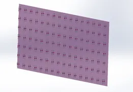 112 Paperclip Folded Dipole Antenna Curtain Phased Array for 5.8 GHz