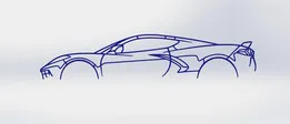 Corvette C8 Silhouette