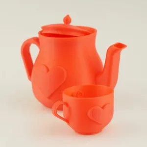 Miniature Heart Tea Set