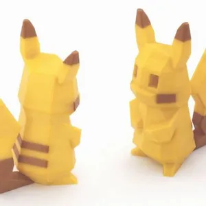 Low-Poly Pikachu - Multi and Dual Extrusion version