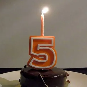 Candle Holder Numbers - Numbers 0 - 9 For Birthday Cake Decoration
