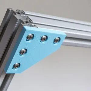 Customizable Plate Bracket for Aluminium Extrusion Profiles (Misumi 2020, 2040, 4040, ...)