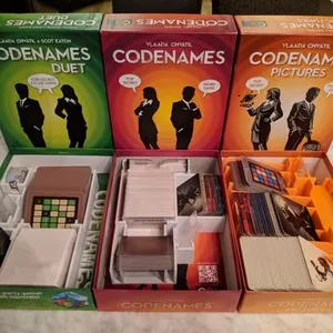 Codenames Board Game Inserts (Including Deep Undercover, Duet and Pictures)