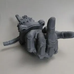 Severed Deadpool hand F***you