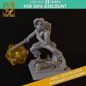 Adept - Battlemages & Spellblades - Titan Forge Miniatures April 2020
