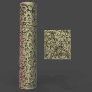 Texture rolling pin bones