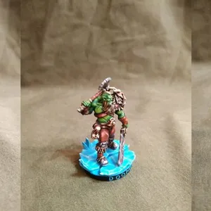 FREE - Orc Barbarian - 32mm scale miniature with supports