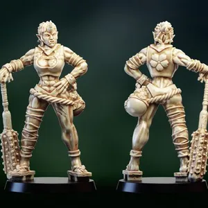 Ogre Troll or oni girl warrior barbarian repose