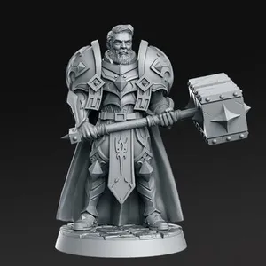 Sir Warrick - Male Paladin - 32mm - DnD -