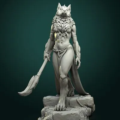 Oleana the Werewolf Queen pre-supported
