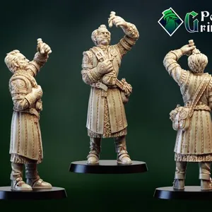 Vampire and alchemist. Tabletop miniature
