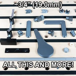 3/4'' / 19mm (19.0mm) Bench Dog Set with Levers, Cams, Stops, etc
