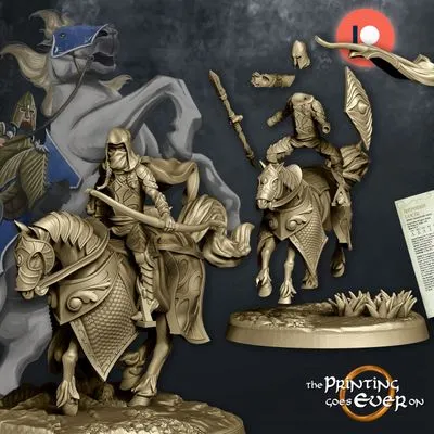 Modular Elven Knights - Presupported