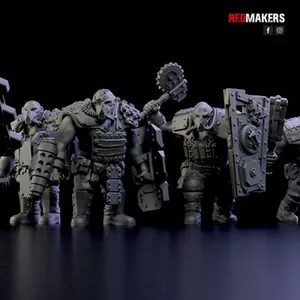 Squad of Abhuman Giants in heavy armor - Imperial Force