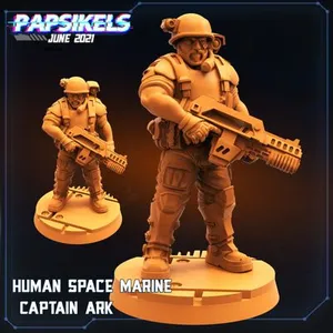 HUMAN SPACE MARINE CAPTAIN ARK