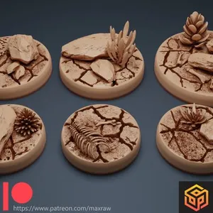 Round Bases Set - DESERT - FREE SAMPLE !